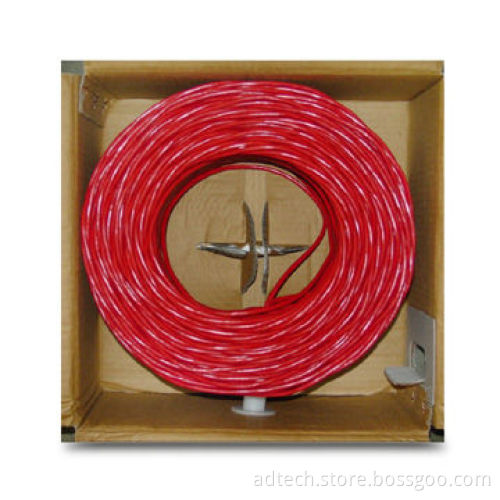 UL-approved LAN Cable/Bulk Cable/Network Cable, SSTP Cat6, Solid, 23AWG, Red, 305M/Box, LSZH Jacket